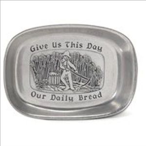Give us this day our daily bread bread tray - Wilton Armetale